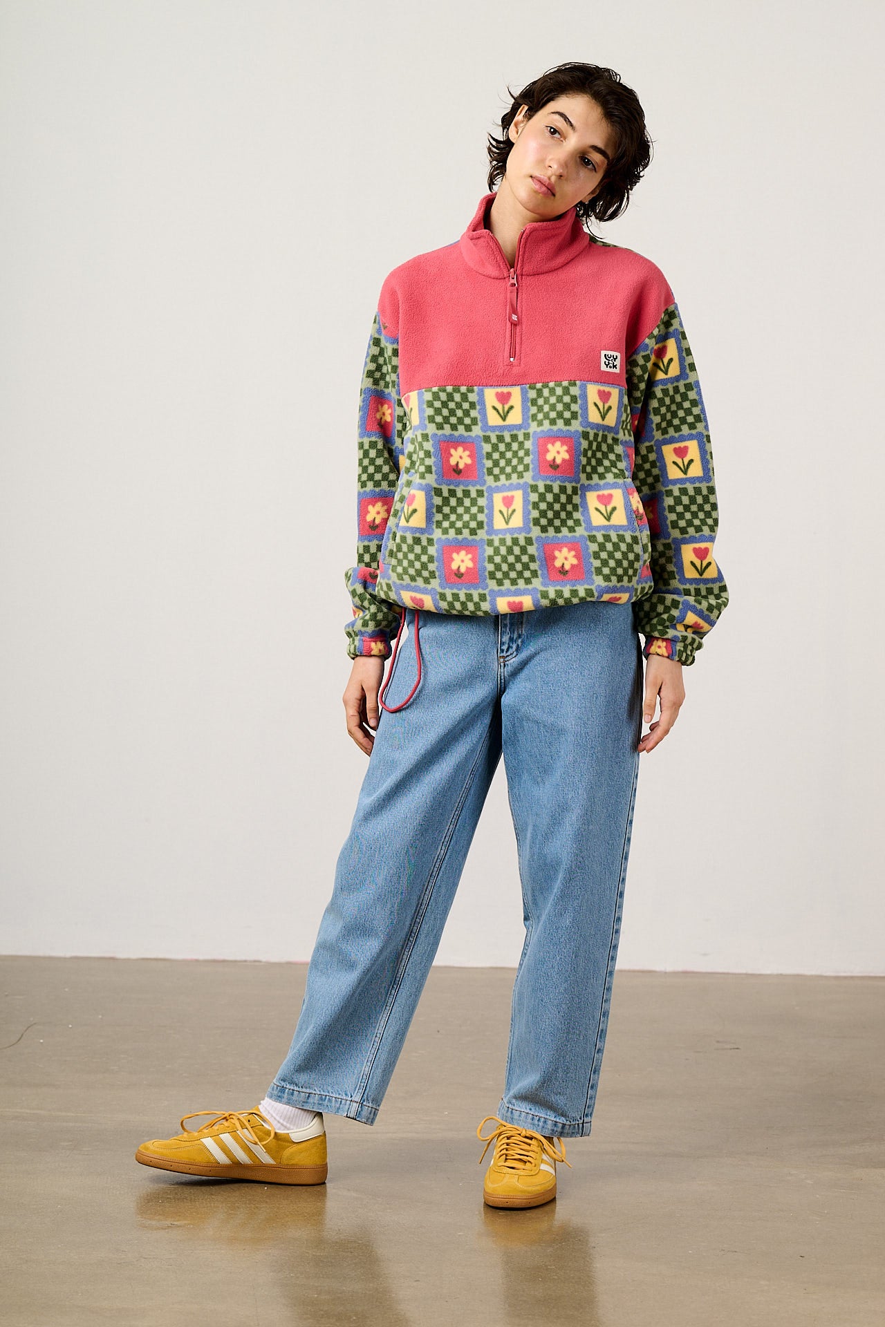 Stevie - Polar Fleece in Tulip Print