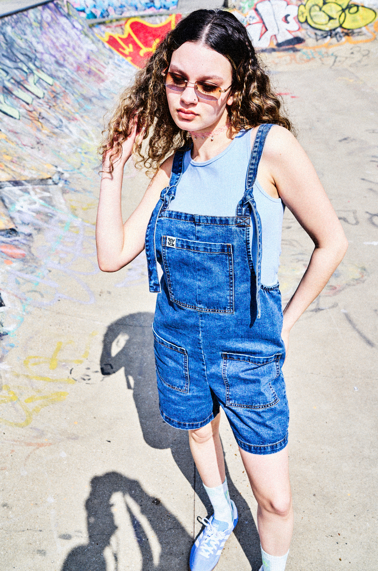 Lucy and 2024 yak short dungarees