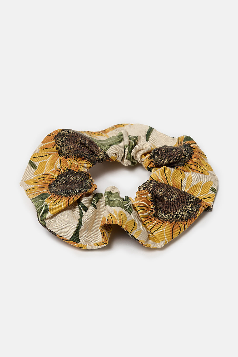 Oversized Scrunchie in Sunflower Print