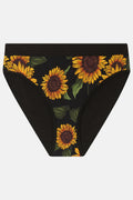 Cora Bikini Pant: ORGANIC COTTON & BAMBOO MIX - Sunflower