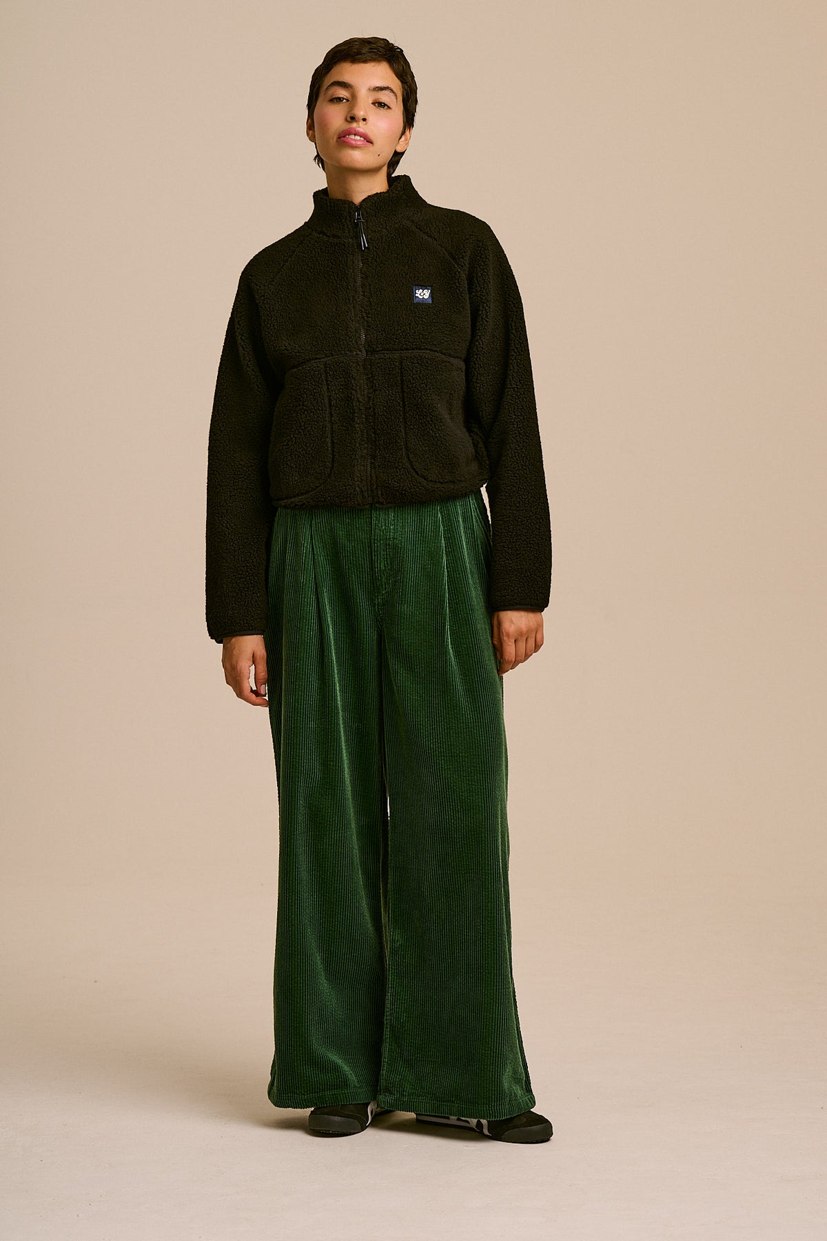 Cole 'New Improved Fit' -  Organic Corduroy Trouser in Dark Green