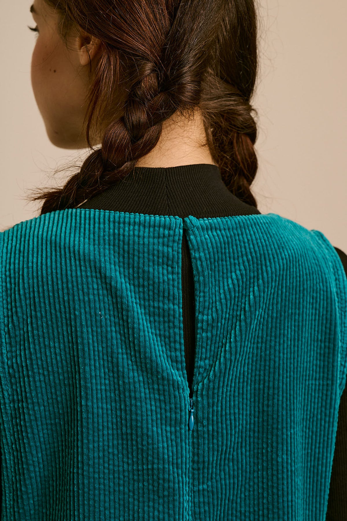 Tilda - Organic Corduroy Jumpsuit in Teal