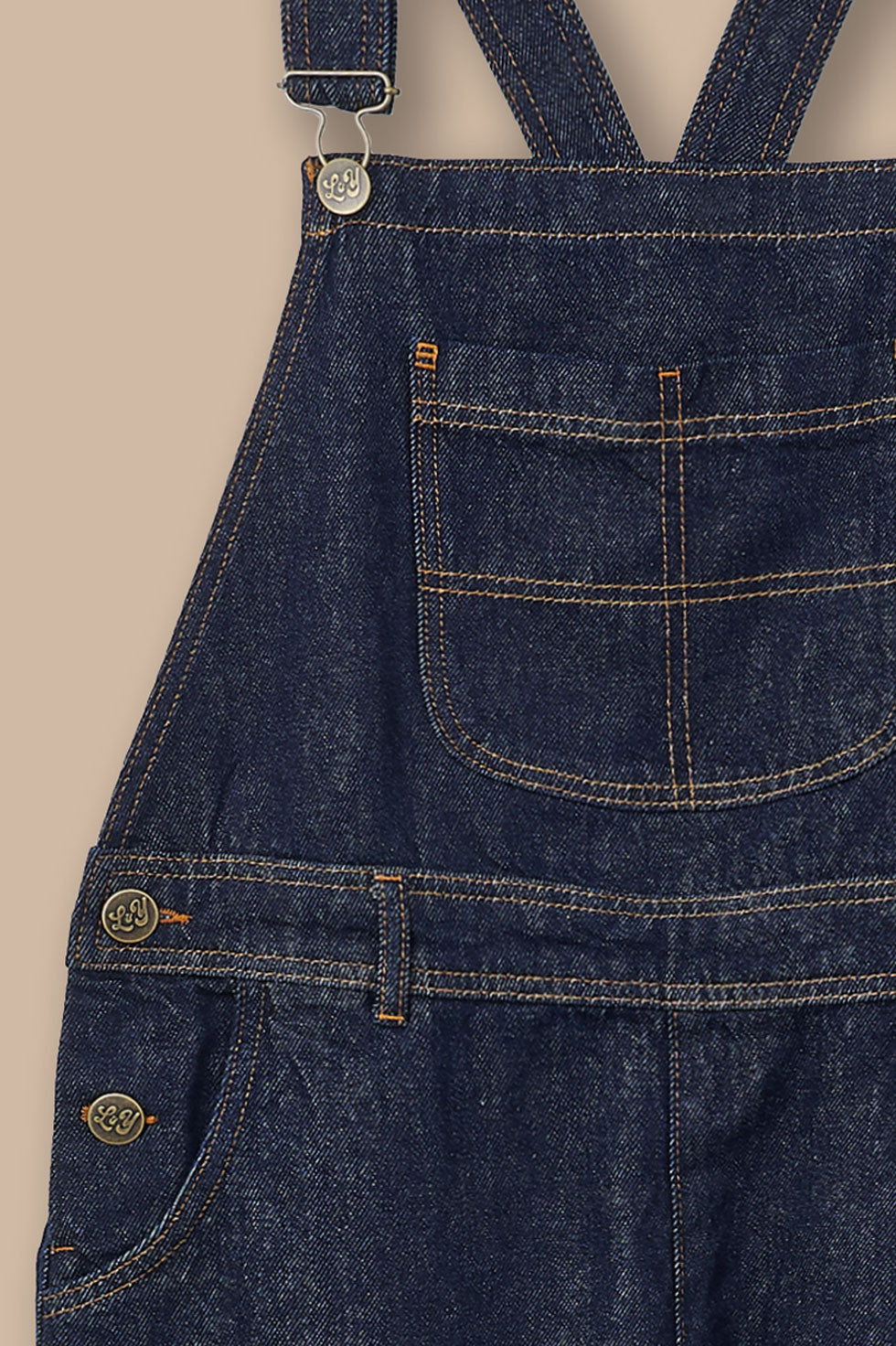 Toluca  - Organic Denim Dungaree in Indigo Denim