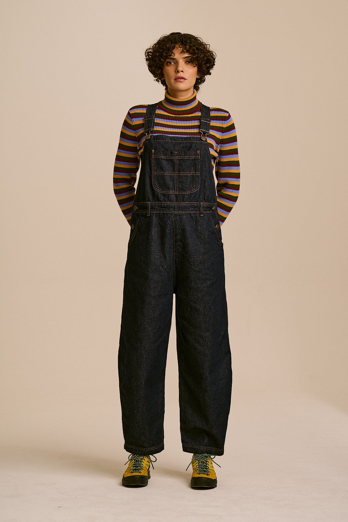 Toluca  - Organic Denim Dungarees in Indigo Denim