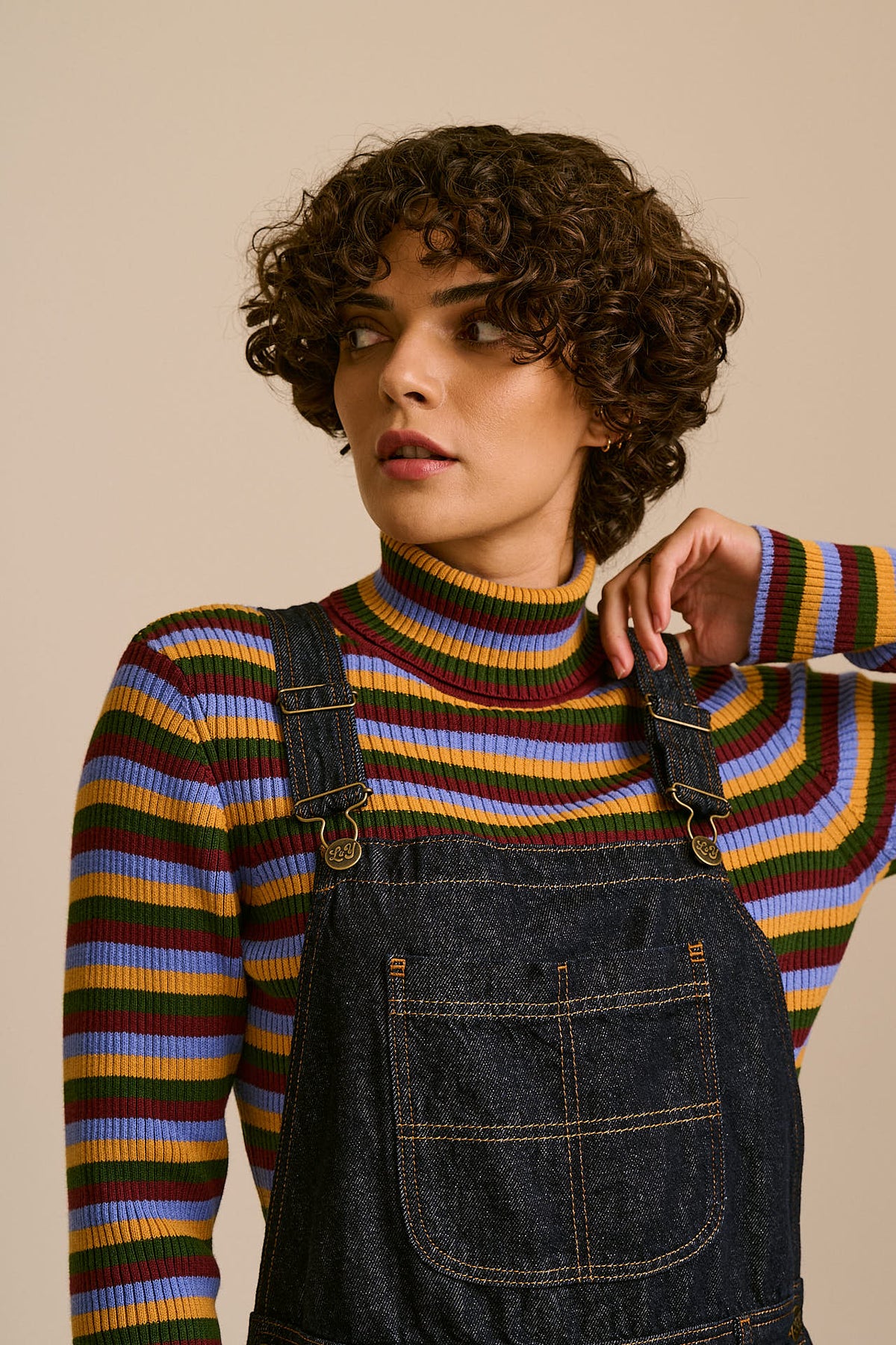Toluca  - Organic Denim Dungarees in Indigo Denim