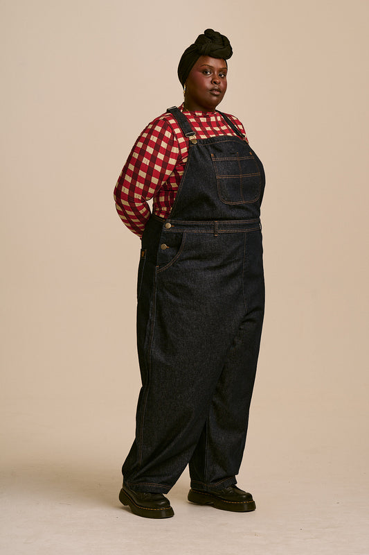 Toluca  - Organic Denim Dungarees in Indigo Denim