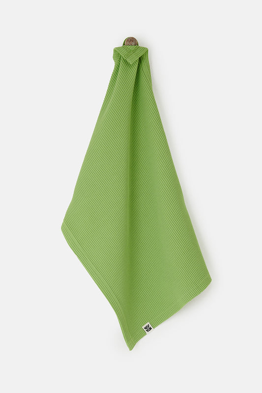 Matias - Tea Towel in Matcha Green Waffle Cotton