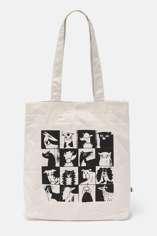 L.E. Felix - Cotton Tote Bag in Artist Print by Enikö Eged