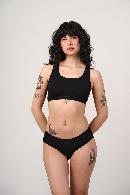 Collette - Viscose Bikini Brief in Black