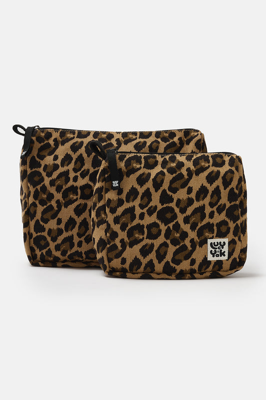 Washbag in Leopard Print