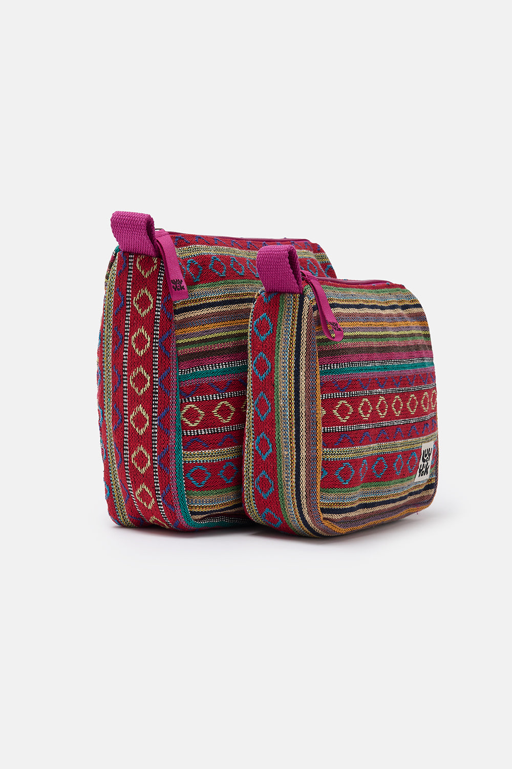 Washbag in Stripe Jacquard Print