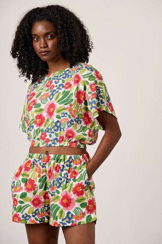 Zamora - Cotton Top in Ivory Marie