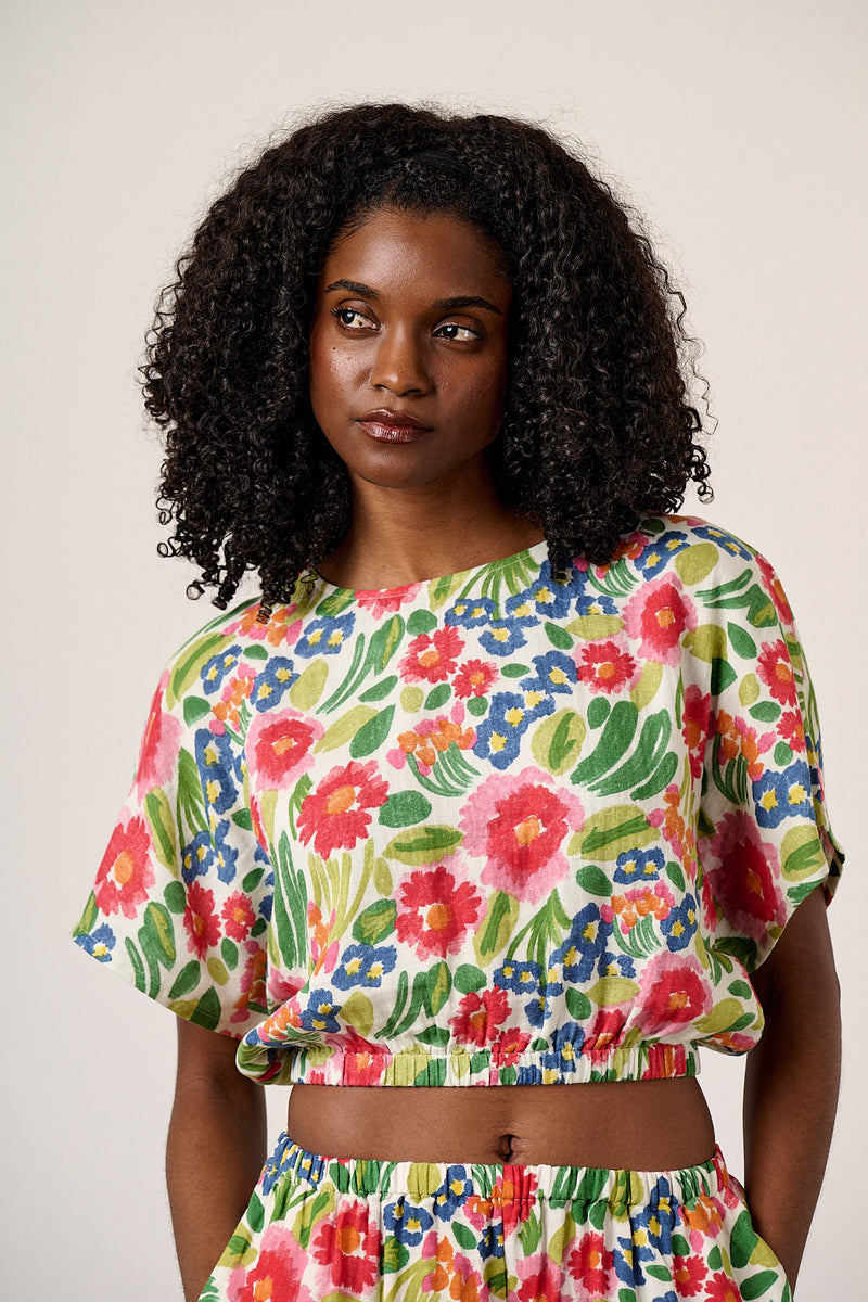 Zamora - Cotton Top in Ivory Marie