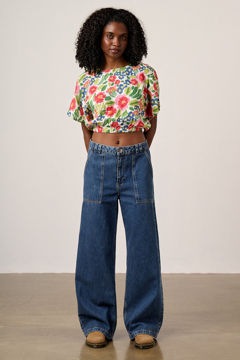 Zamora - Cotton Top in Ivory Marie