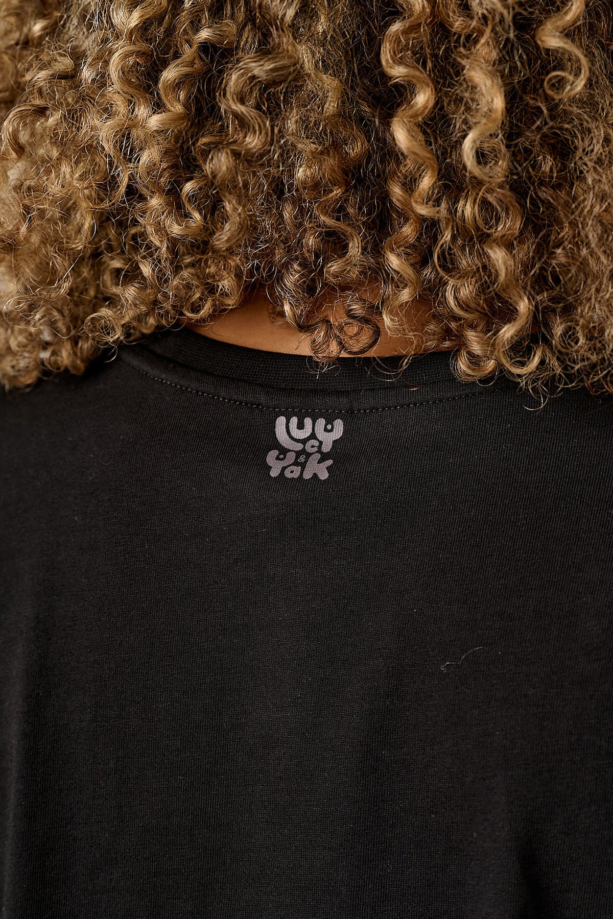Zayla - Cotton Cropped Boxy T-Shirt in Black