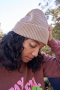 Luca Beanie: RECYCLED POLYESTER - Barley