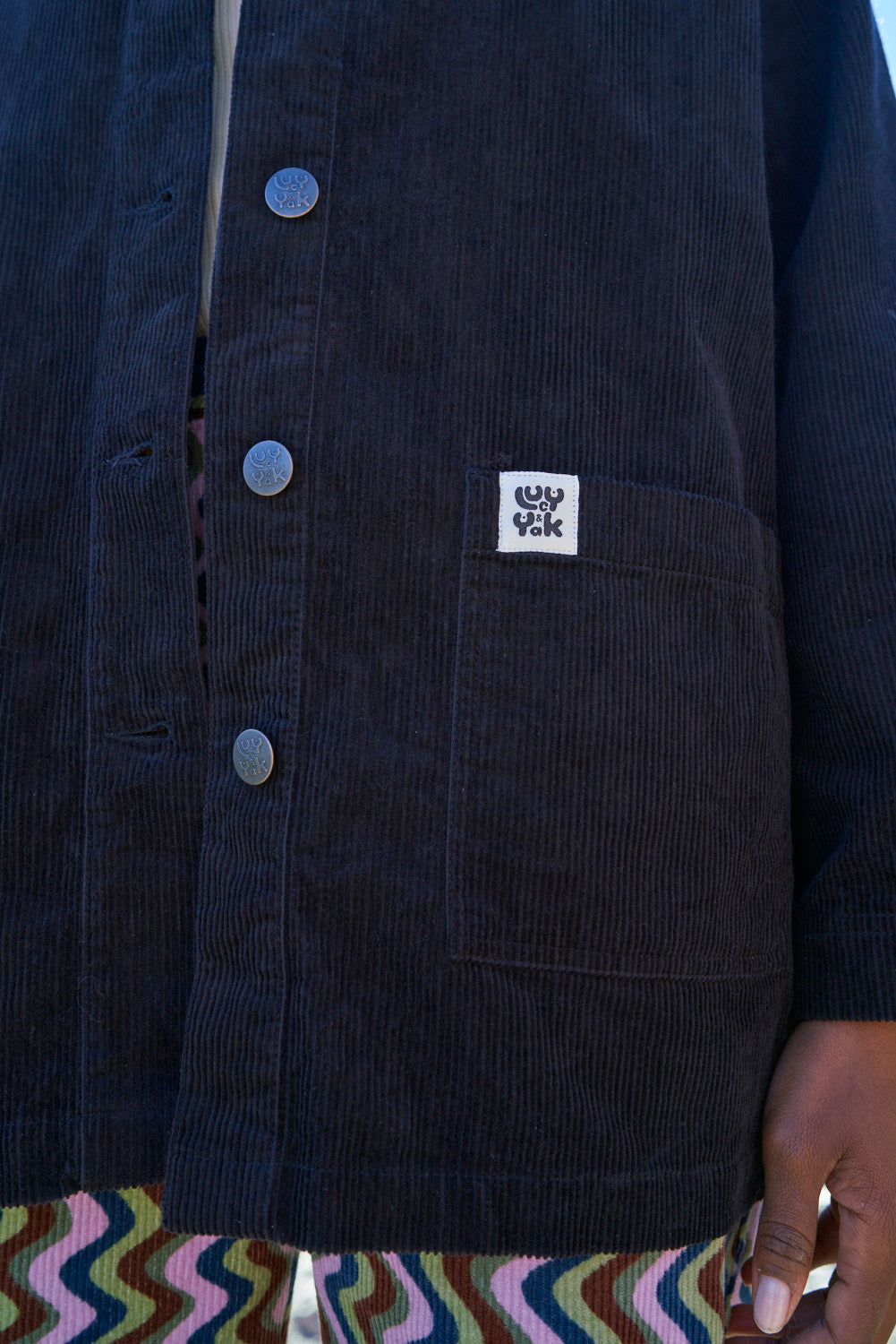 Olly Jacket: ORGANIC CORDUROY - Black