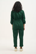 Carmen Jumpsuit: RECYCLED COTTON - Posy Green