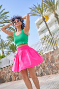 Thea Skirt: ORGANIC COTTON - Fandango Pink