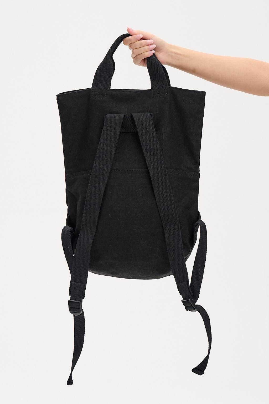 Lucy & Yak Backpack Dylan YAKpack: ORGANIC CANVAS -  Black