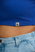 Josy Vest Top: ORGANIC COTTON & LENZING™ ECOVERO™ - Cobalt Blue