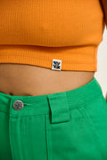 Josy Vest Top: ORGANIC COTTON & LENZING™ ECOVERO™ - Bright Orange