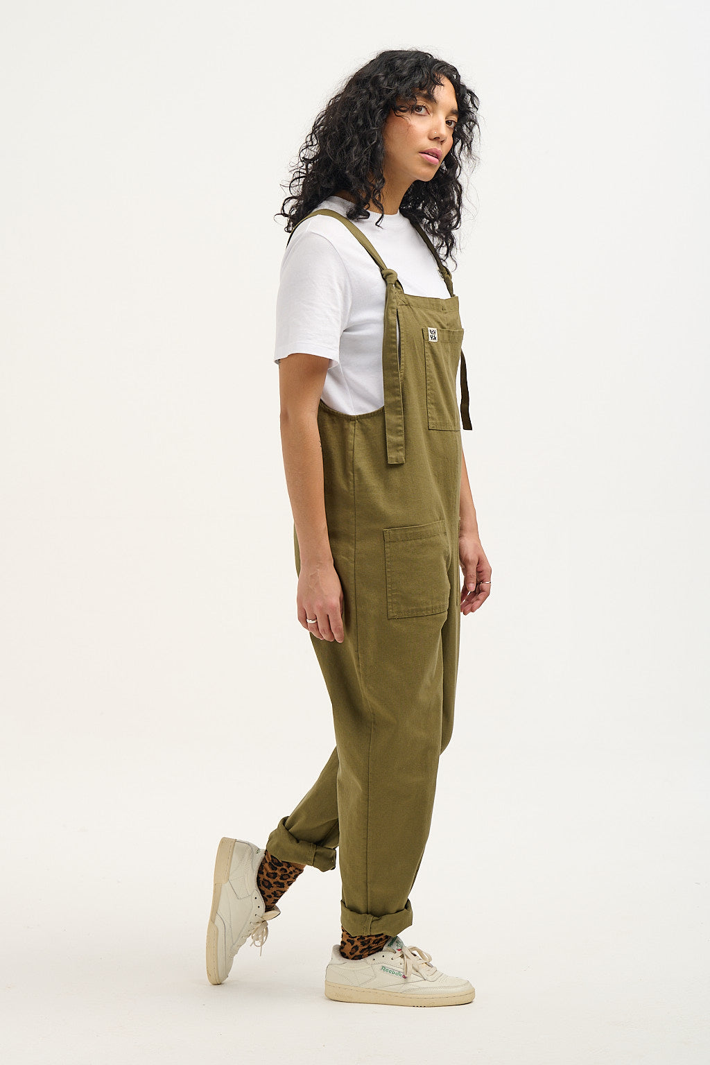 Original - Cotton Dungarees in Dark Olive Lucy & Yak Original - Cotton Dungarees in Dark Olive Lucy & Yak