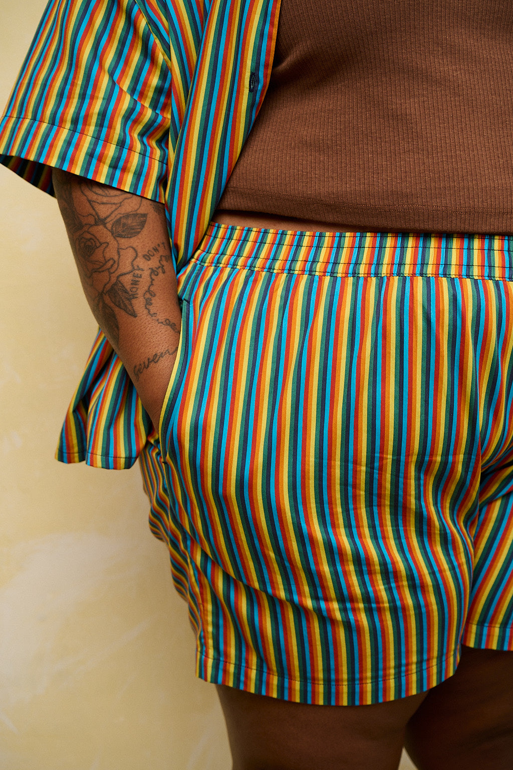 Skye Pyjamas: ORGANIC COTTON - Rainbow Stripe