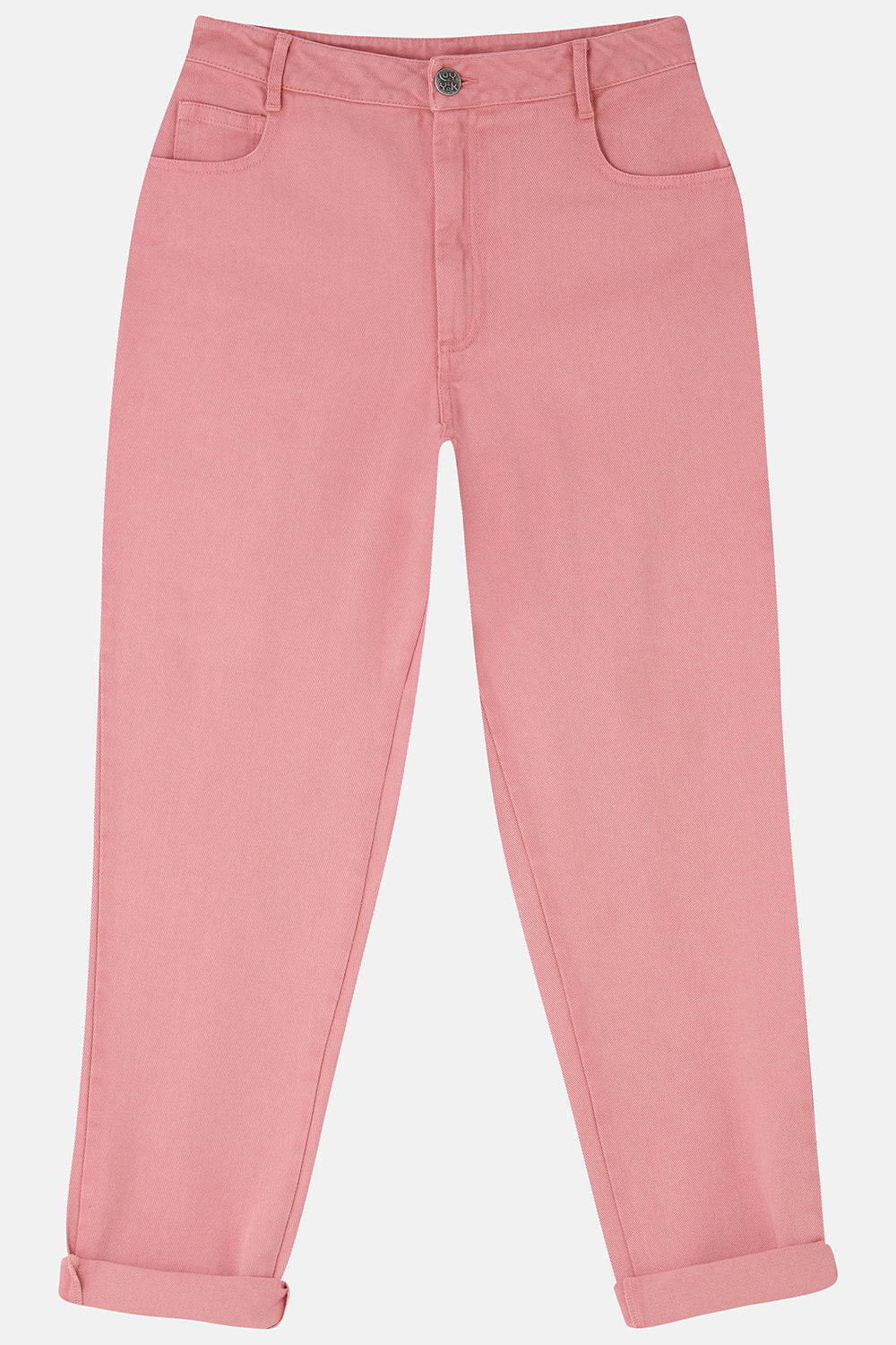 Dana Mom Jeans: ORGANIC TWILL - Blush Pink