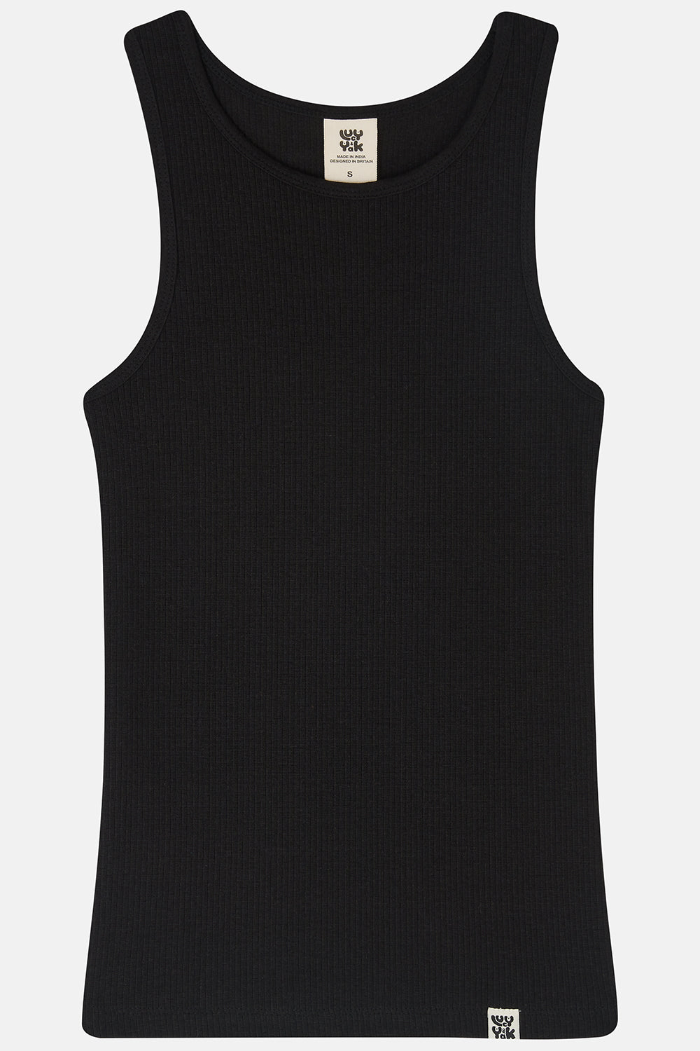 Flo Vest Top: ORGANIC COTTON & LENZING™ ECOVERO™ - Black