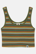 Josy Vest Top: ORGANIC COTTON & LENZING™ ECOVERO™ - Earthy Stripe