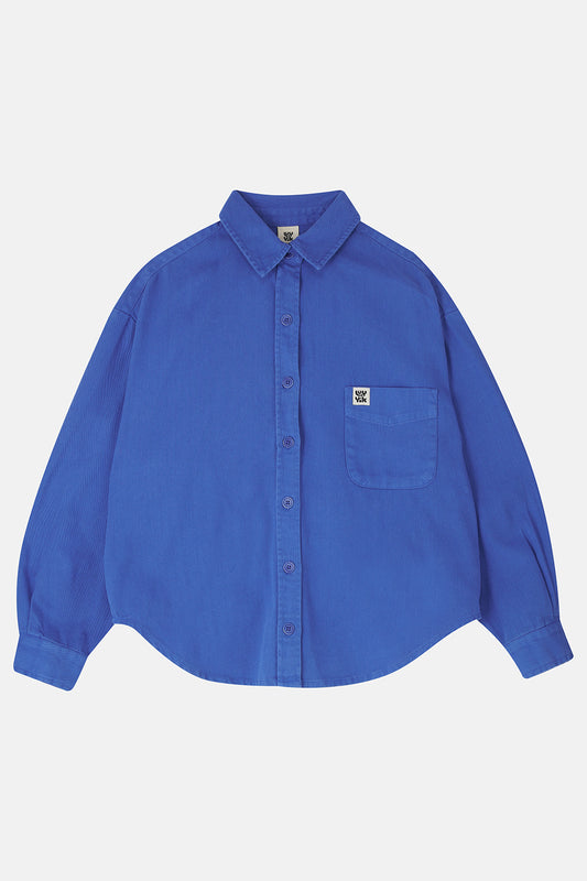 Lenny Overshirt: ORGANIC COTTON - Cobalt Blue