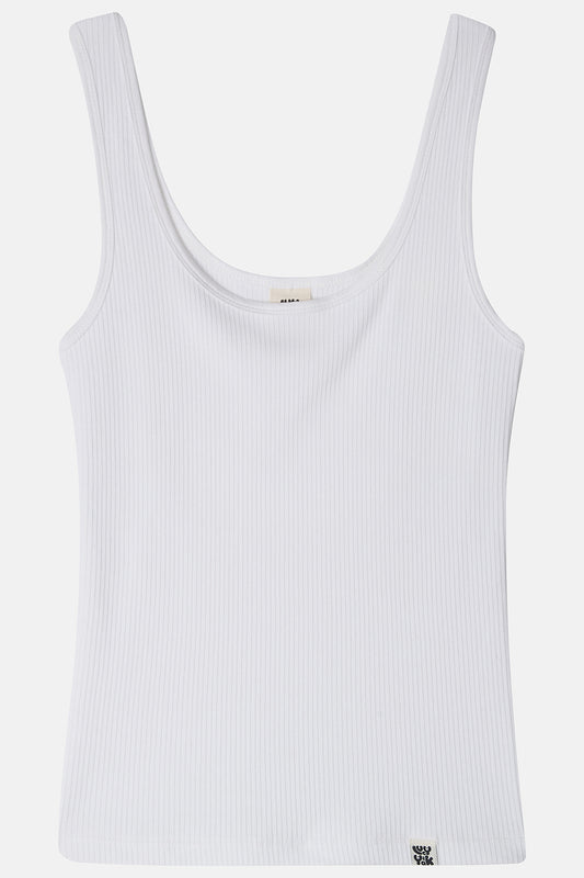 Susie Vest Top: ORGANIC COTTON & LENZING™ ECOVERO™ - White