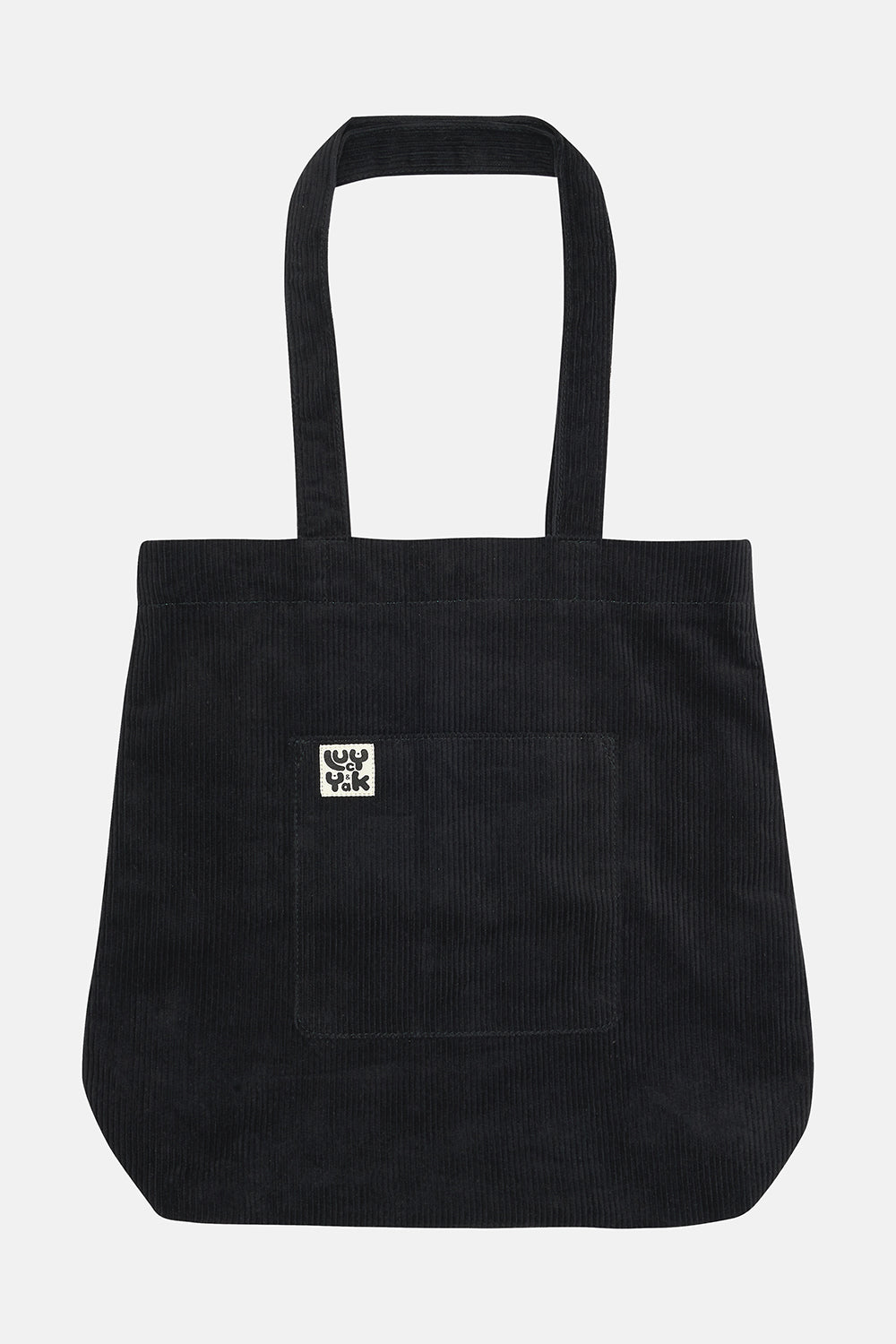 Tote Bag: ORGANIC CORDUROY - Black