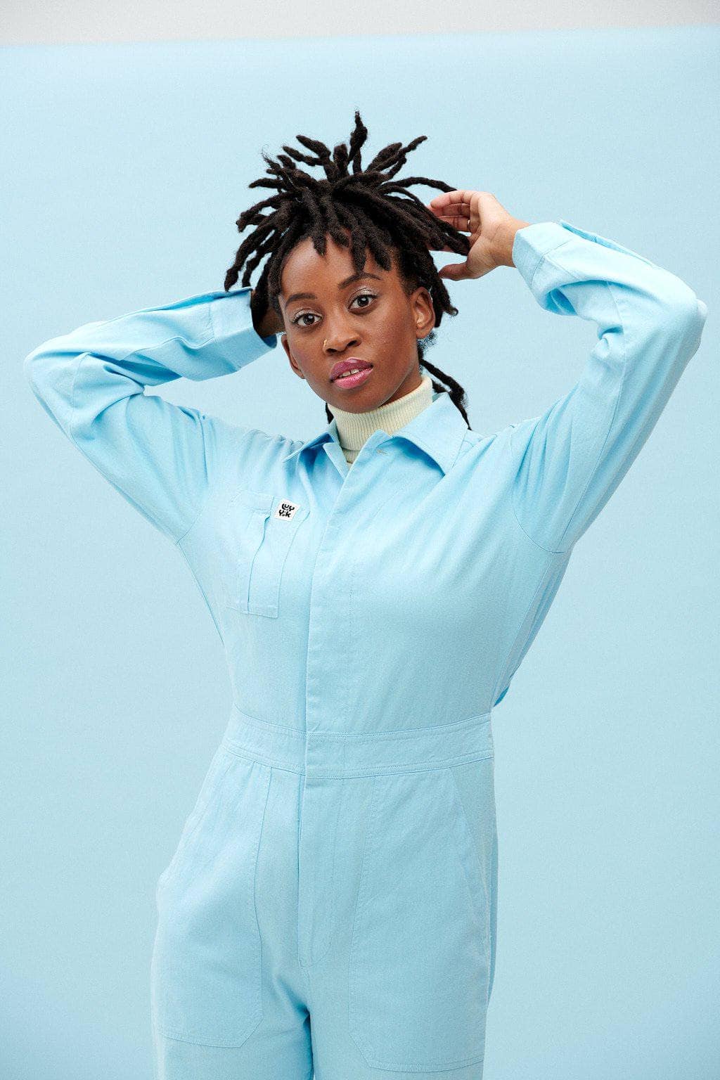 Lucy & Yak Boilersuit Carmen Organic Cotton Boilersuit in Atomizer Blue