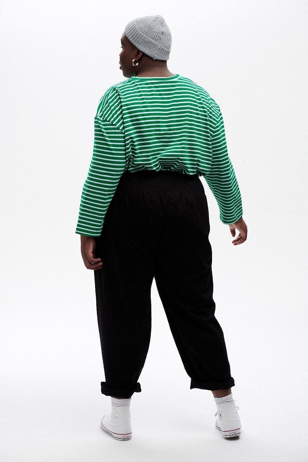 Lucy & Yak trousers Alexa Trousers: ORGANIC COTTON - Black (New Fit)