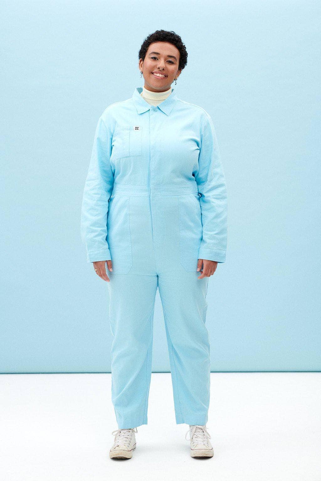 Lucy & Yak Boilersuit Carmen Organic Cotton Boilersuit in Atomizer Blue