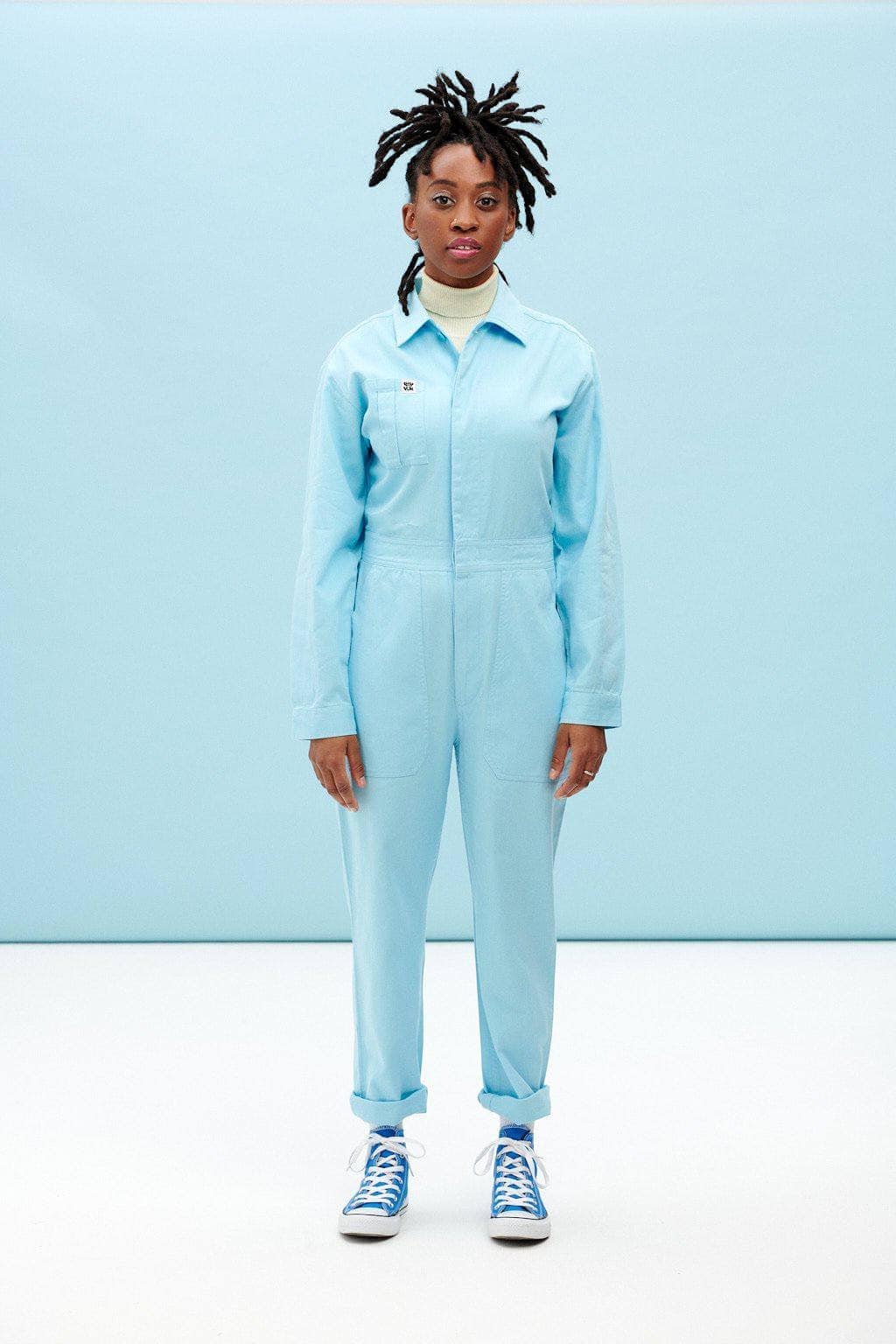 Lucy & Yak Boilersuit Carmen Organic Cotton Boilersuit in Atomizer Blue