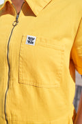 Ragan Jumpsuit: ORGANIC COTTON - Freesia Yellow