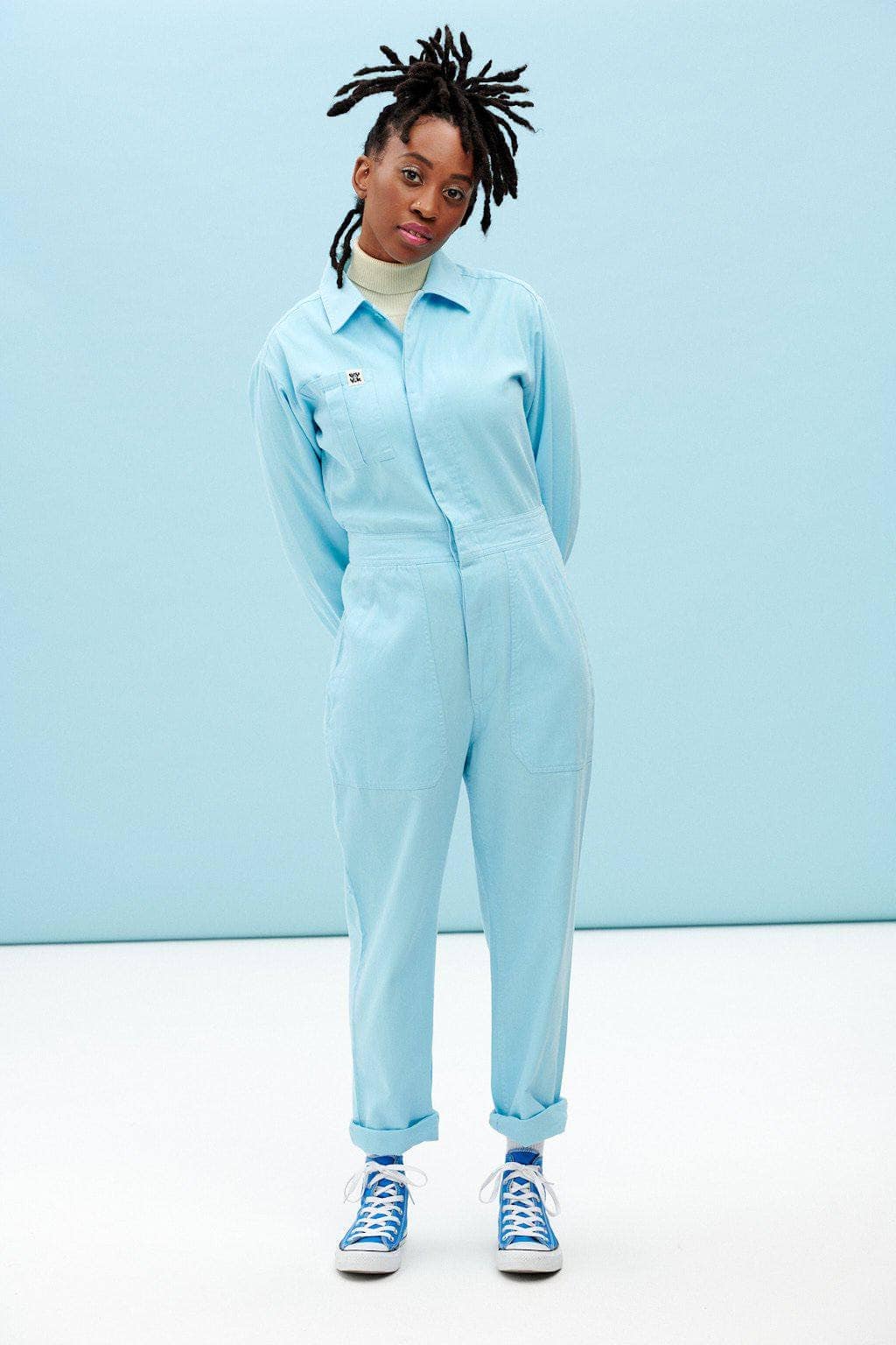 Lucy & Yak Boilersuit Carmen Organic Cotton Boilersuit in Atomizer Blue