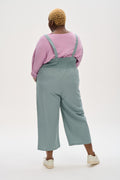 Lucy & Yak Dungarees Emmy Dungaree: ORGANIC COTTON & LINEN -  Brighton Blue