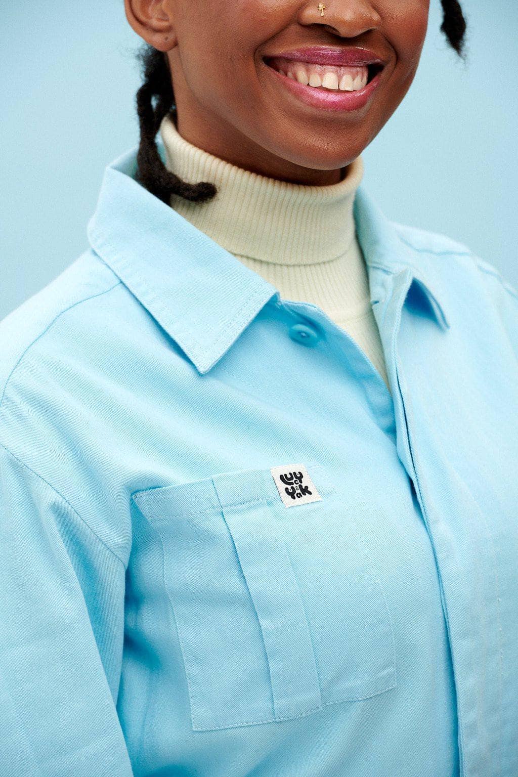 Lucy & Yak Boilersuit Carmen Organic Cotton Boilersuit in Atomizer Blue